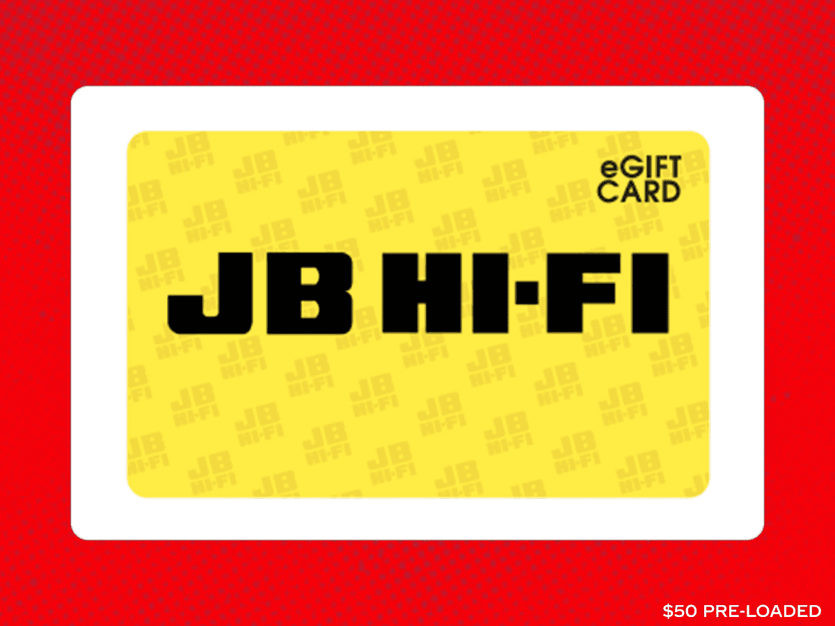 Instantly win a $50 JB Hi‑Fi e‑Gift Card